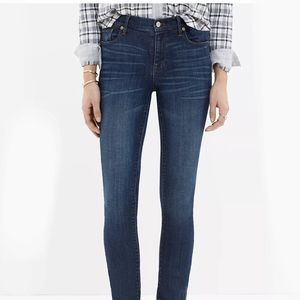 Madewell Blue High Riser Skinny Jeans